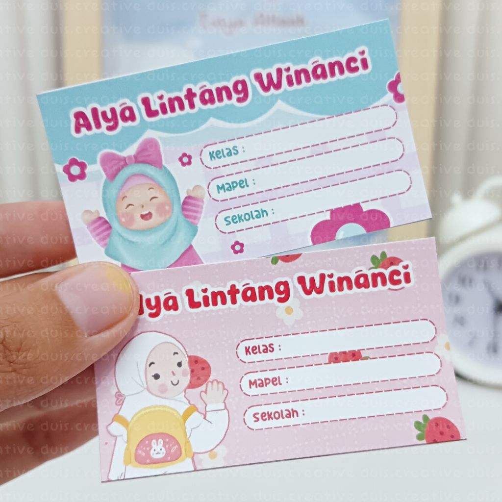 

Stiker Label Nama Buku | Stiker Buku Pelajaran