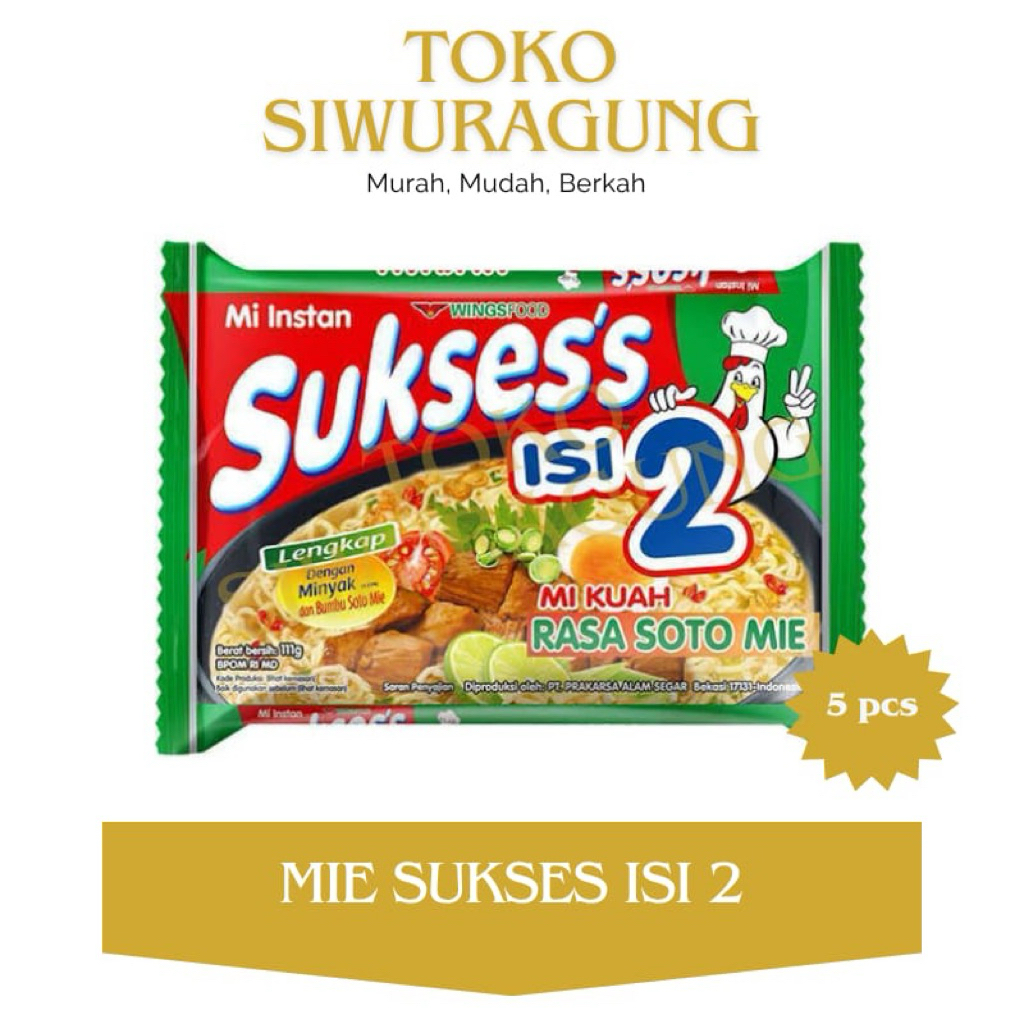 

BUNDLING 4 PCS MIE SUKSES REBUS | KUAH RASA SOTO