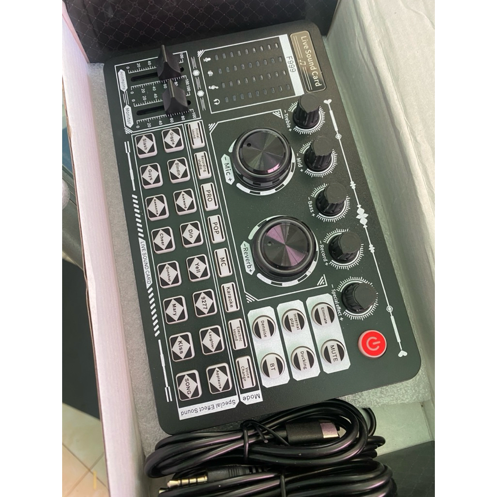 soundcard live f999 baru normal