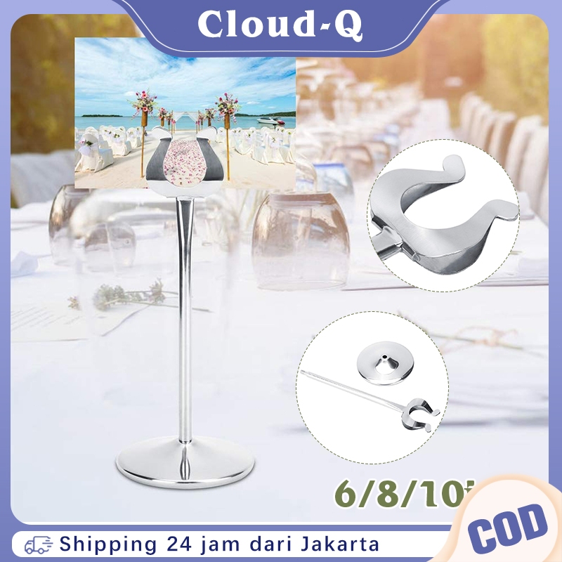 

6/8/10inch Price Stand Table Number Menu Stand Card Holder Tiang Nomor Meja Holder Foto