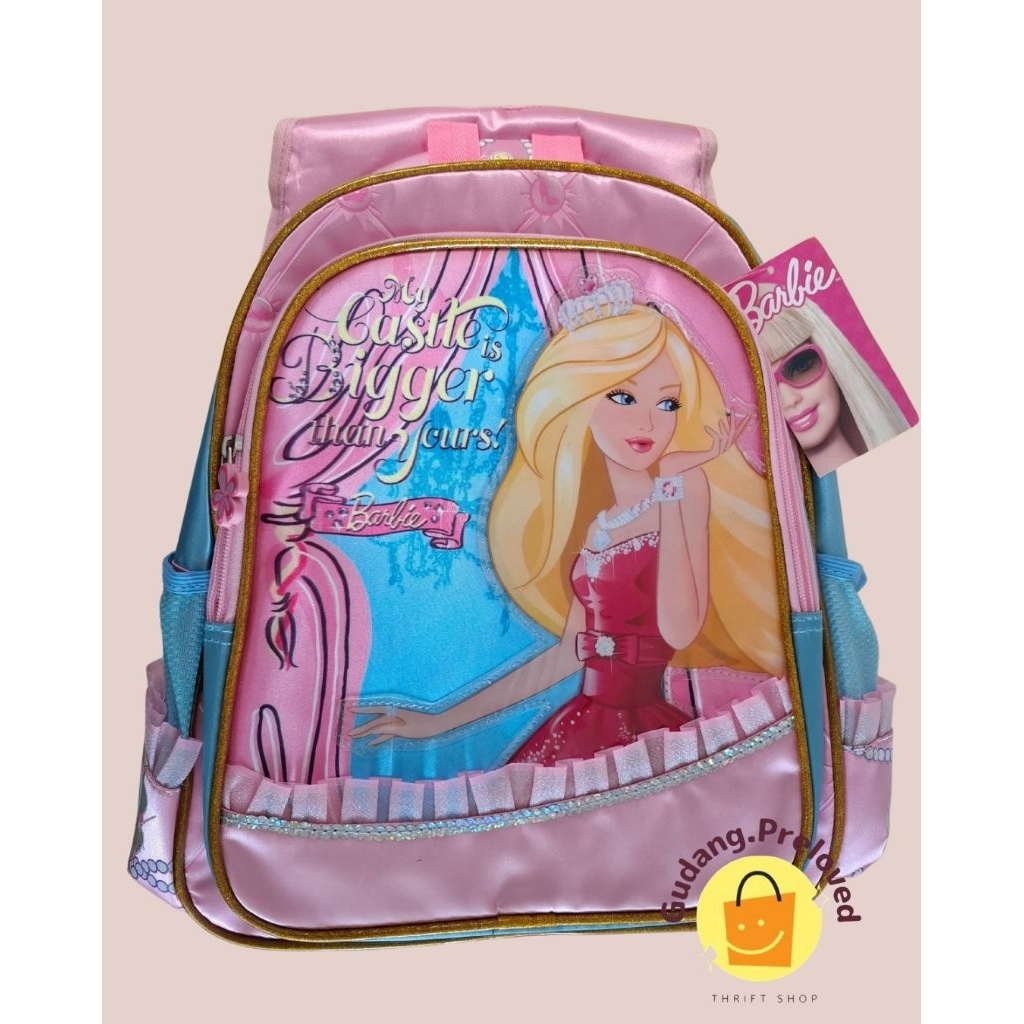 Tas Ransel Barbie ORIGINAL / Tas Sekolah Anak Perempuan -  Baru / New
