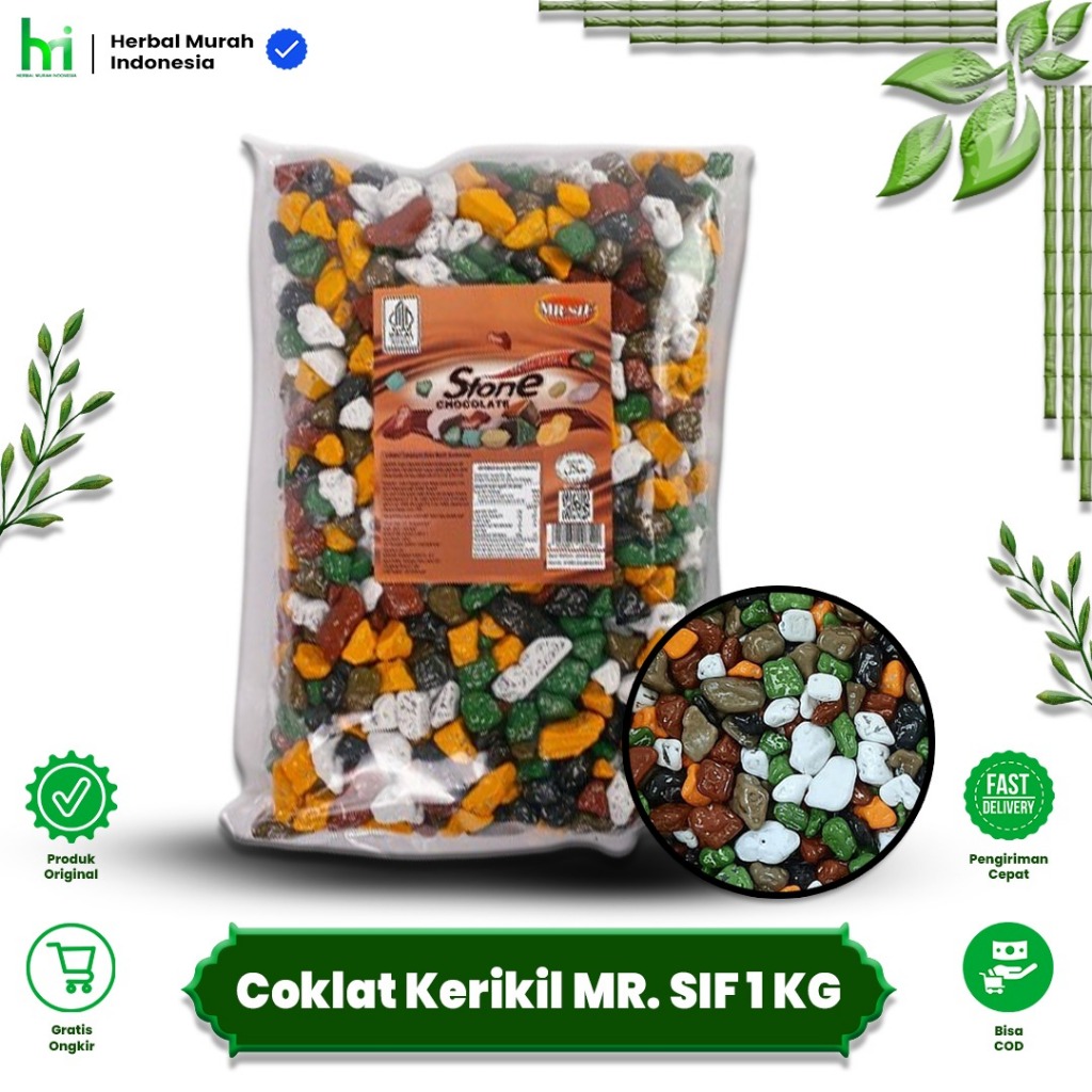 

Coklat Kerikil 1kg Chocolate Stone Mr. SIF Oleh Oleh haji dan Umroh_The Best Quality_Food coklat