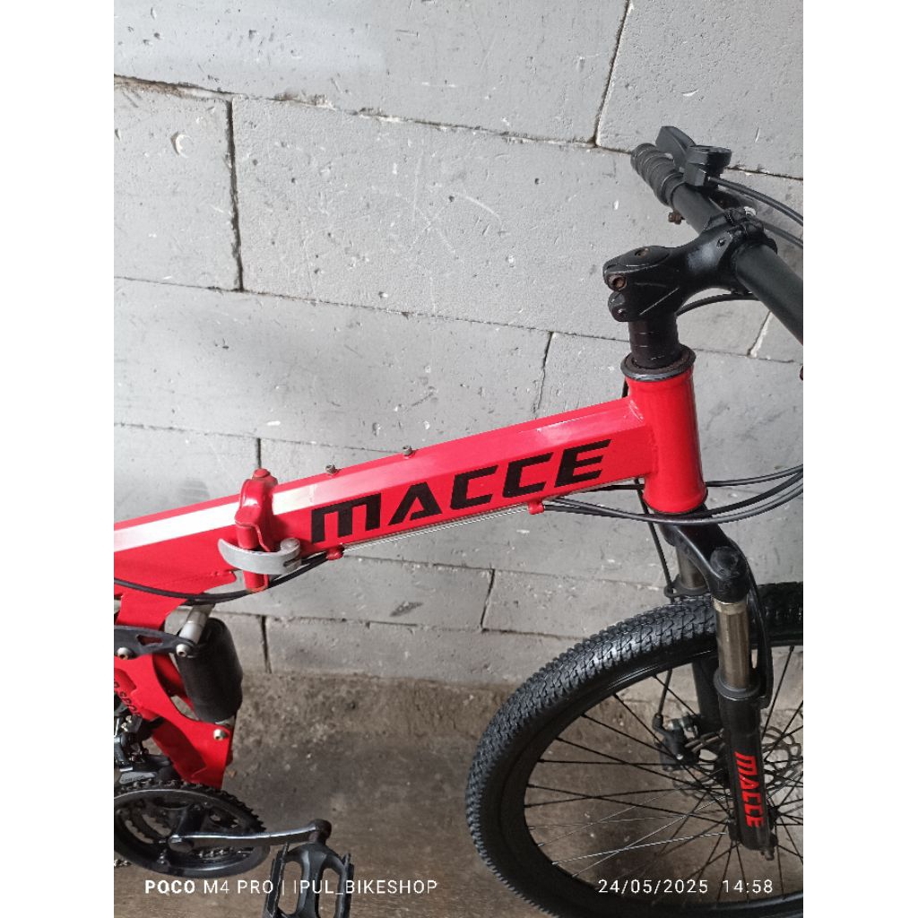 sepeda gunung lipat macce ukuran 26