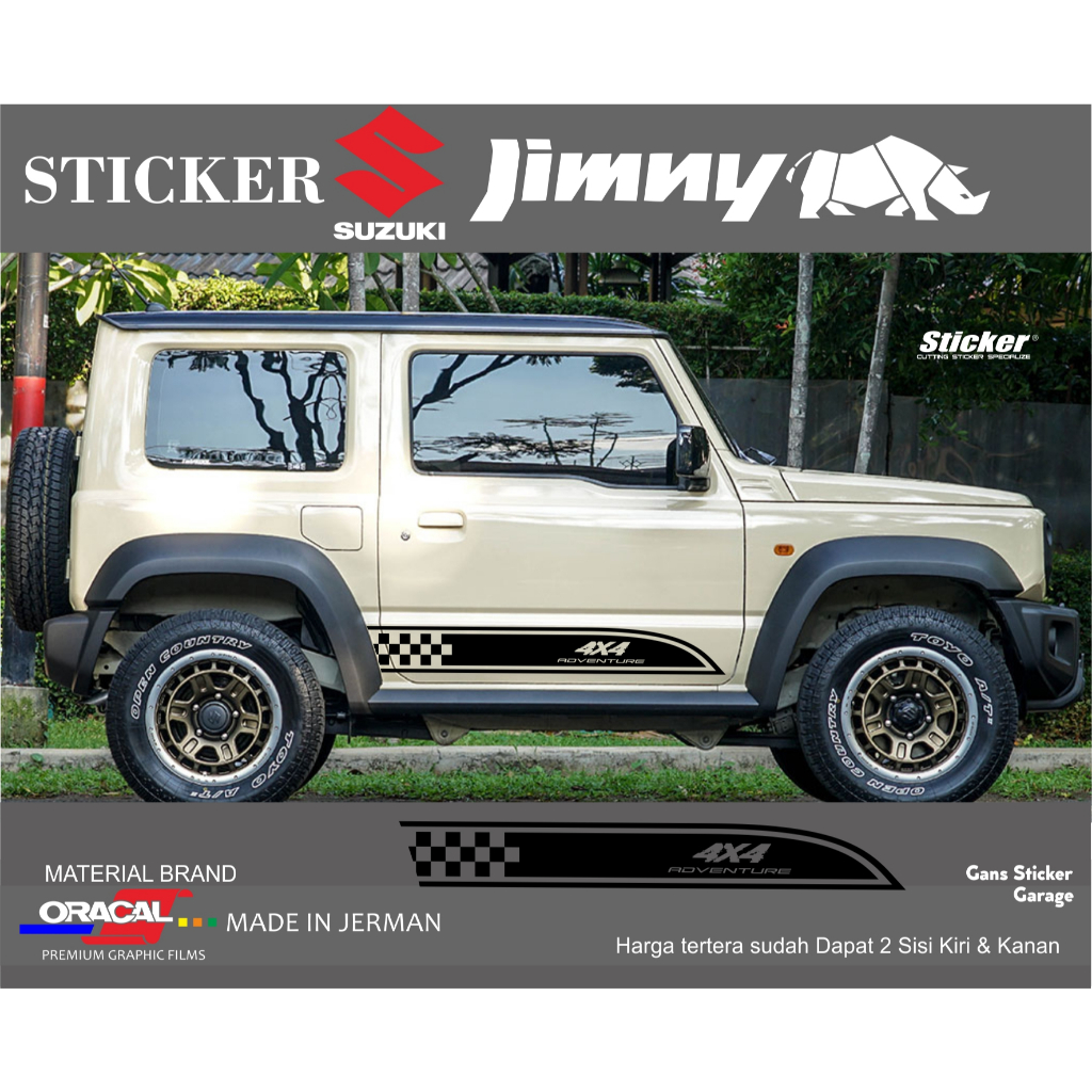 Sticker Suzuki Jimny Cutting Sticker Mobil Suzuki Jimny