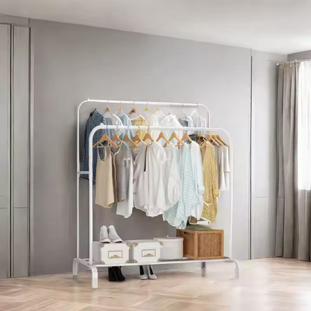 Double stand hanger Rak Pengering pakaian balkon Big stand hanger Rak Display butik hanger