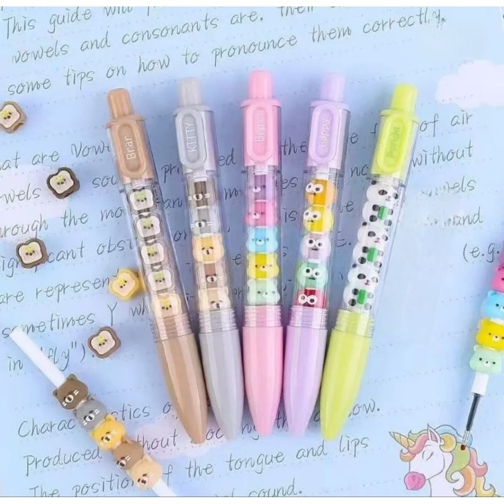 

Weibo - Pena Gel Press 0.5mm Panda / Pena Gel Press 0.5mm Kitty / Pena Gel Mini 4 Warna Capybara / Pena Gel Weibo Press Karakter Lucu