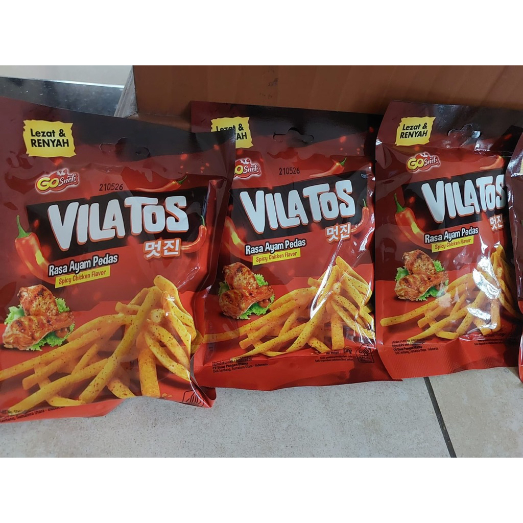 

Kerpuk snack Vilatos Rasa Ayam pedas