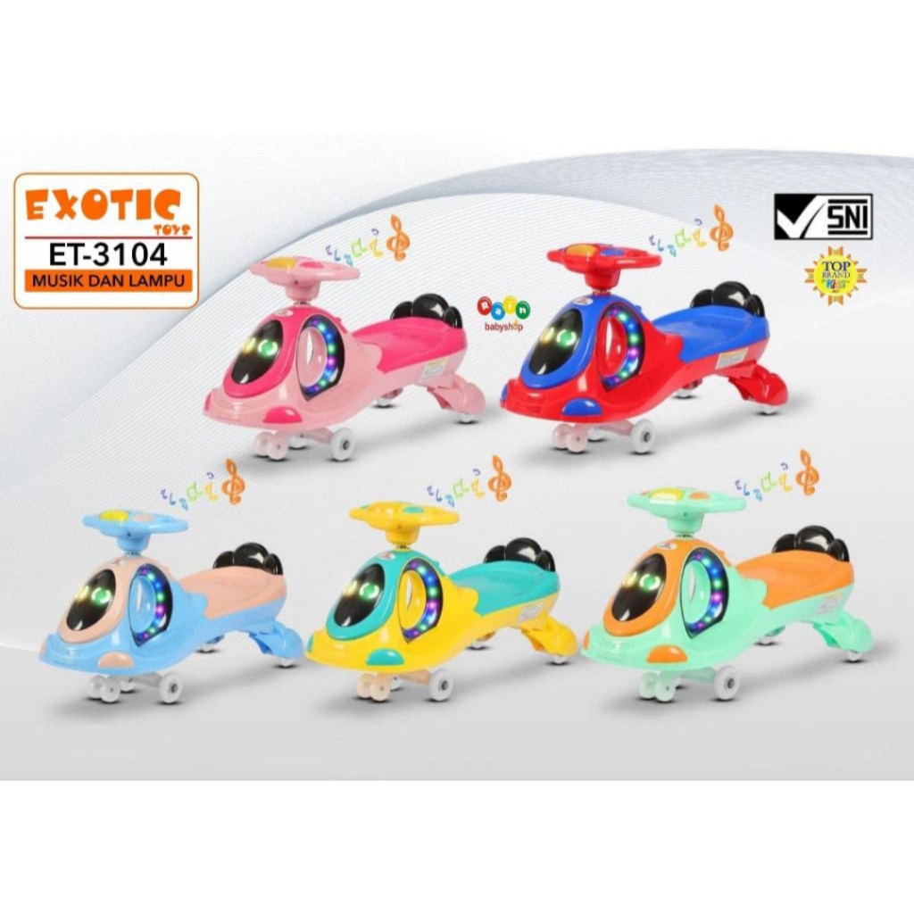 Mainan anak Swing car Exotic ET 3104 Ride on