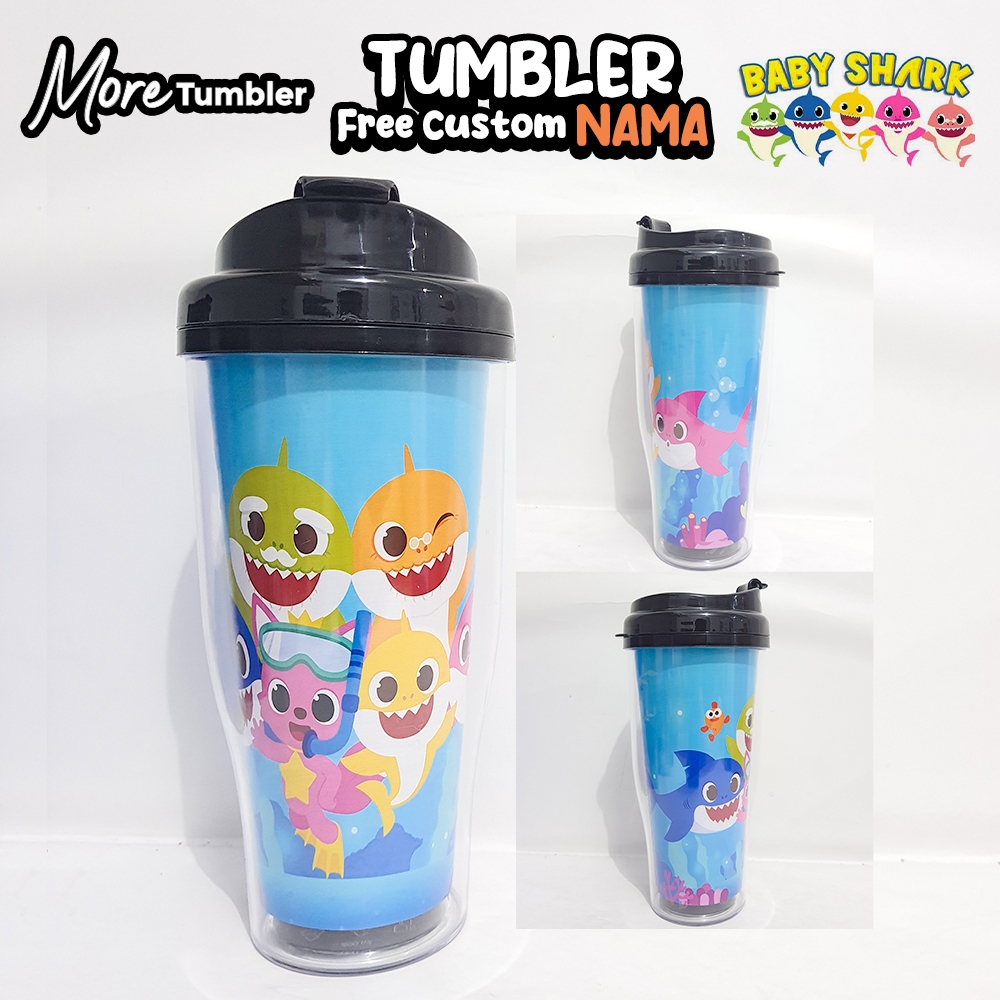 Tumbler BABY SHARK / botol minum BABY SHARK / merchandise kado souvenir / type P