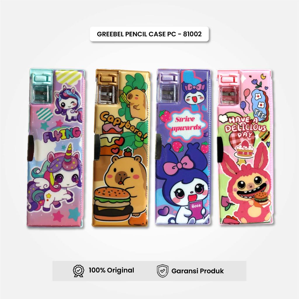 

GREEBEL Kotak Pensil Magnet Multifungsi Serutan / Tempat Pensil Serutan Lucu (81002) / Pencil Case / Pensil Bag Anak Sekolah