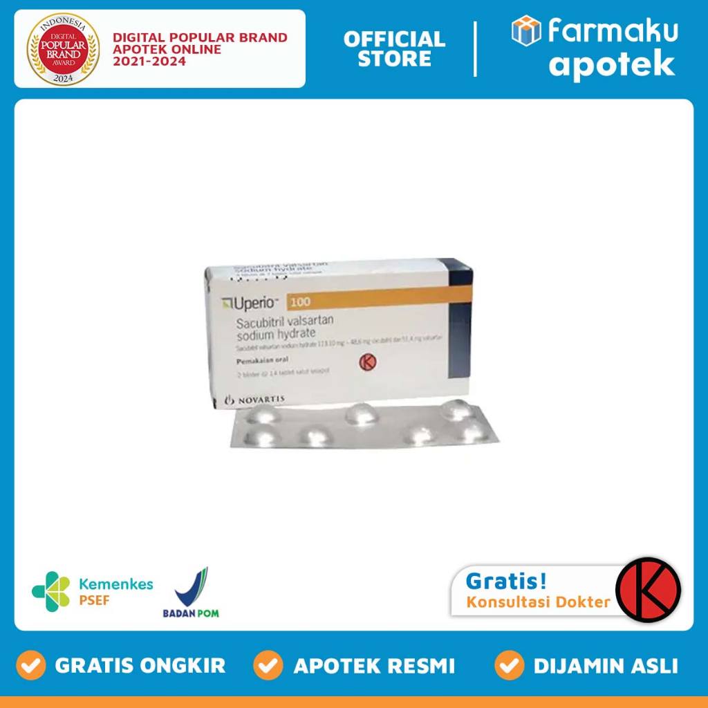 Uperio 100 mg  Blister 14 tablet salut selaput - BIN