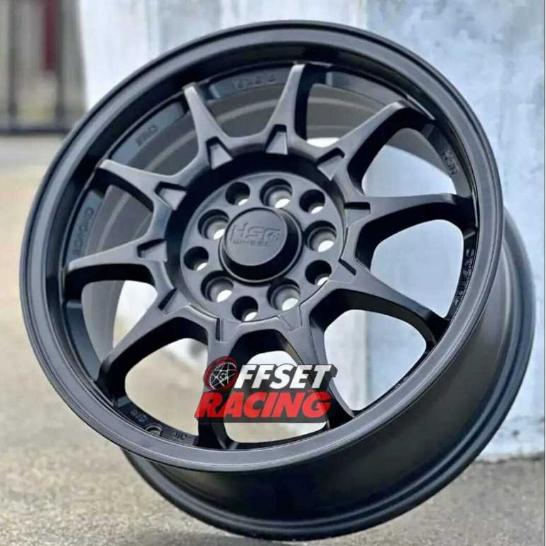Velg HSR R15 Sienta Ertiga Innova Xpander Grandmax Velg Mobil HSR BOROKO SRD Ring 15 Black