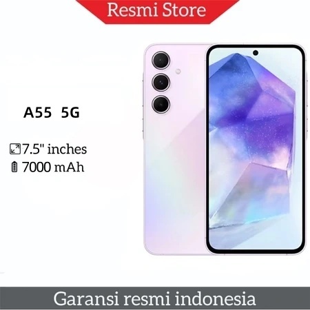 [Bisa COD]Samsung Galaxy A55 4G/5G RAM 16GB+ROM 512GB 7.5 inch 7000mAh Kamera HD 32MP+68MP Android 12 Fungsi unlocking sidik jari Dual sim dual standby 100%  ASLI HP Android HP Samsung Garansi gratis resmi