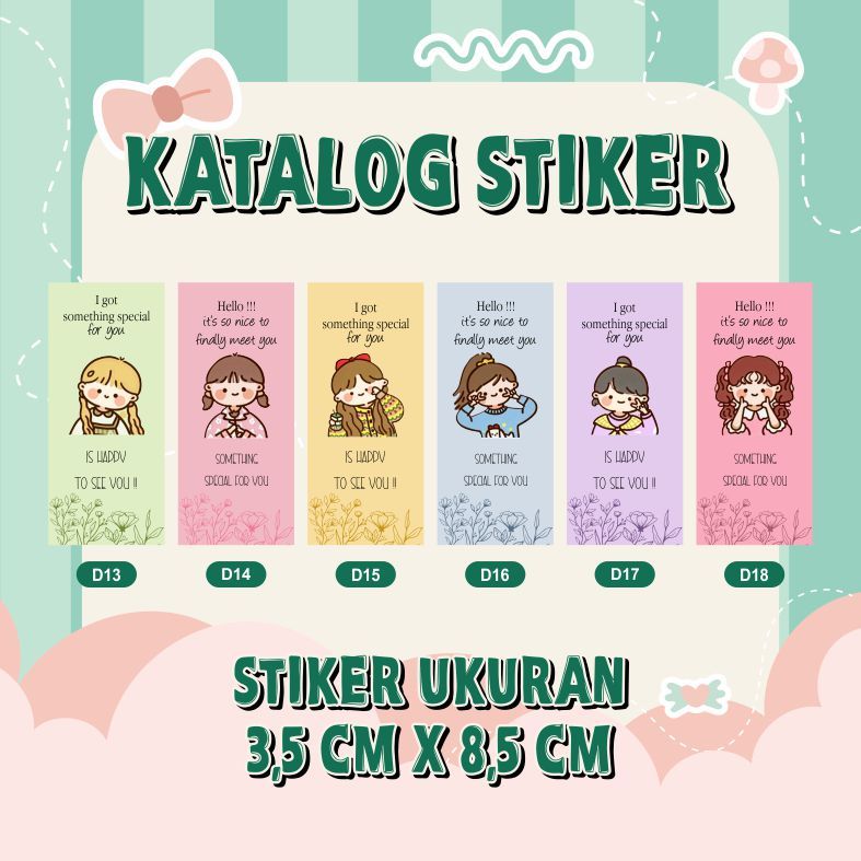 

STIKER OPENME - STIKER THANK YOU - STIKER LABEL KEMASAN - STIKER CUTE - STIKER BOX D13 - D18