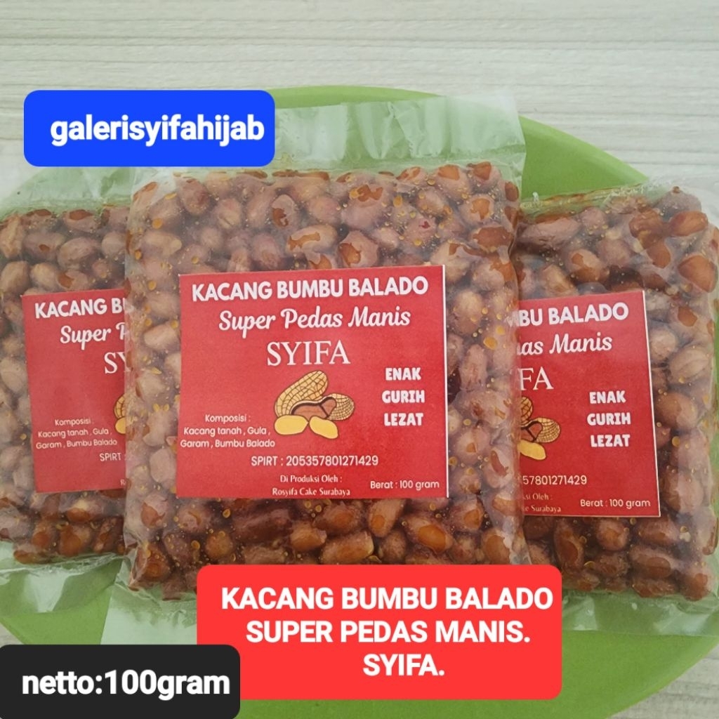 

KACANG BUMBU BALADO SUPER PEDAS 100 GRAM BISA INSTAN
