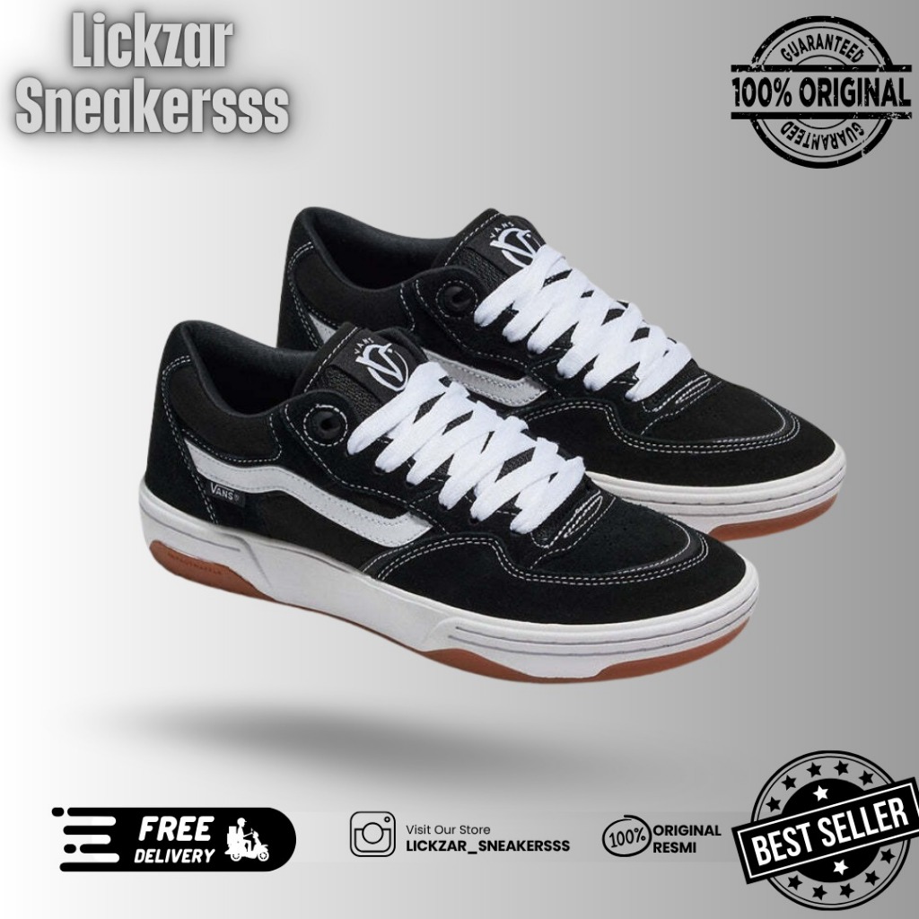 Vans Rowan 2 pro skate Black / White original Resmi Navya