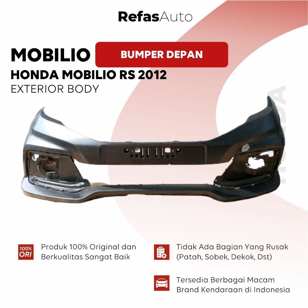 HONDA Bumper Depan MOBILIO RS 2015-2021 100% Original Kondisi 99% Bekas Ex Asuransi OEM