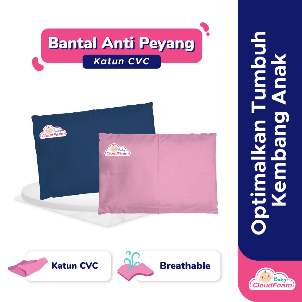 Baby Cloudfoam Bantal Anti Peyang Katun CVC
