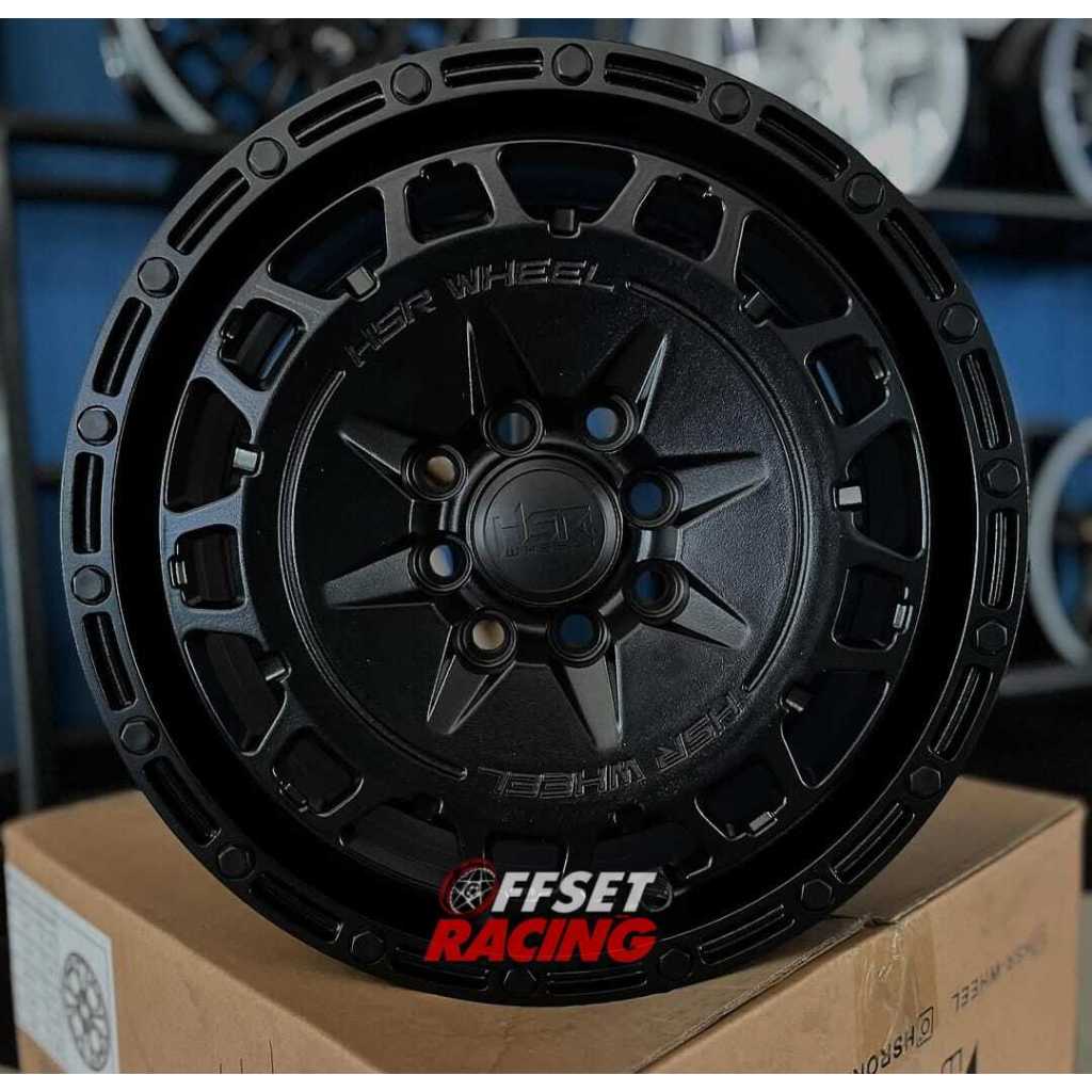 Velg HSR R15 Brio Agya Calya Datsun Xenia Velg Mobil HSR ARFAK Ring 15 Lebar 6,5 Black