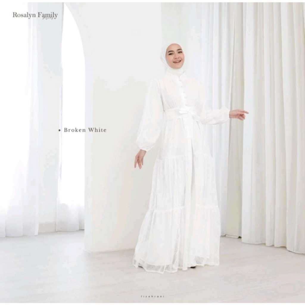 Lizahrani - Rosalyn Dress BROKEN WHITE [Hanya Dress Dewasa]/ Dress Lamaran/ Dress Wisuda / Dress Cod