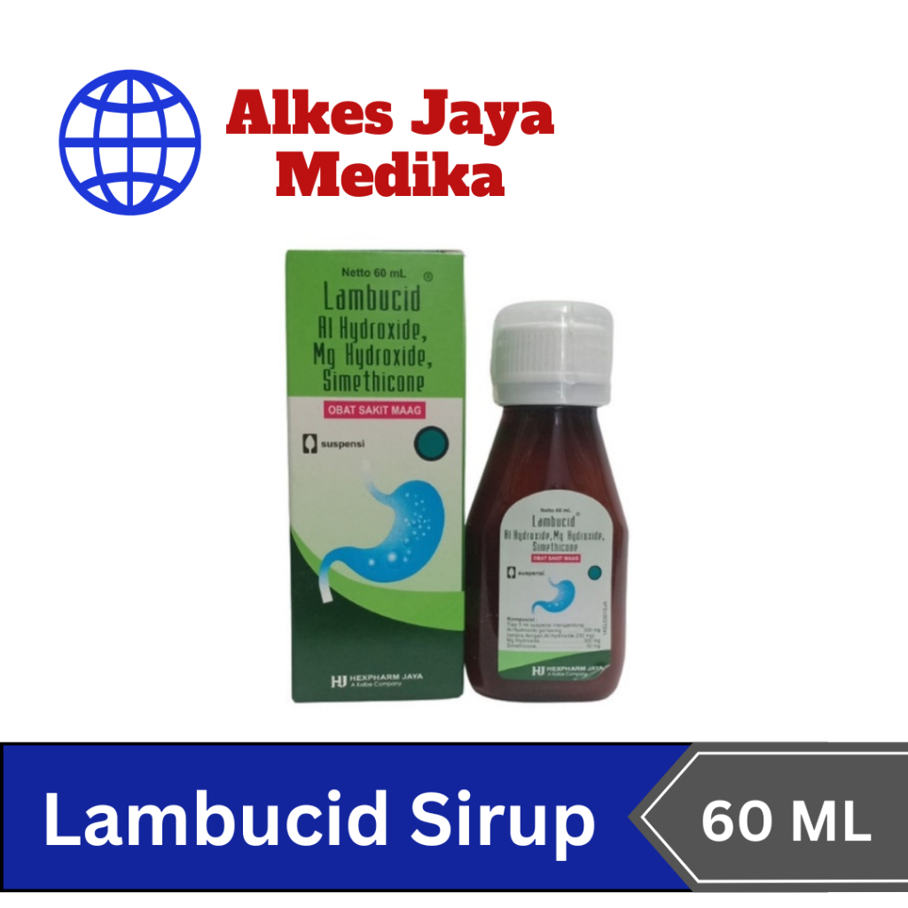 Lambucid Sirup 60 ml - Obat Maag