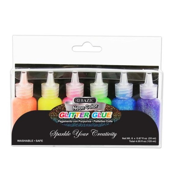 

Lem glitter glue lem cair warna metalik 6pcs