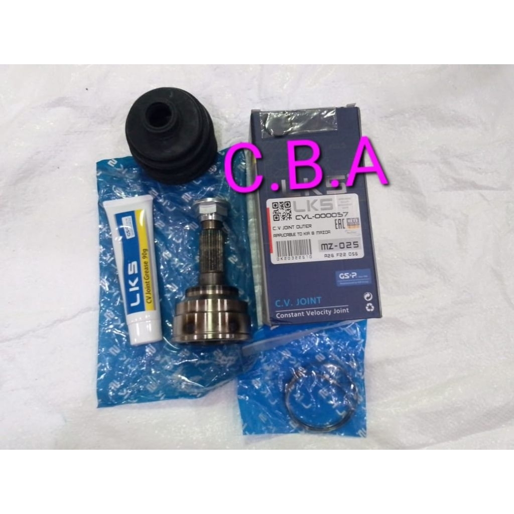 CV JOINT OUTER AS RODA LUAR TIMOR DOHC TIMOR SOHC MAZDA INTERPLAY MZ 025 MERK LKS