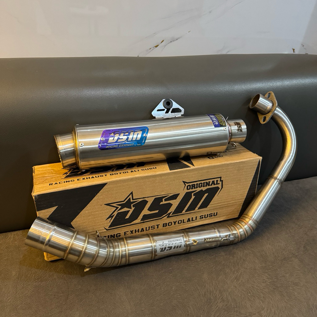 Knalpot DSM DC Leher semi bending 35-38 megapro cb gl tiger