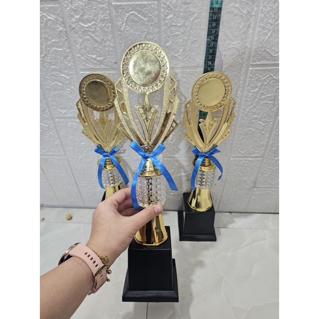 trophy Piala tabung bening murah bagus 1set