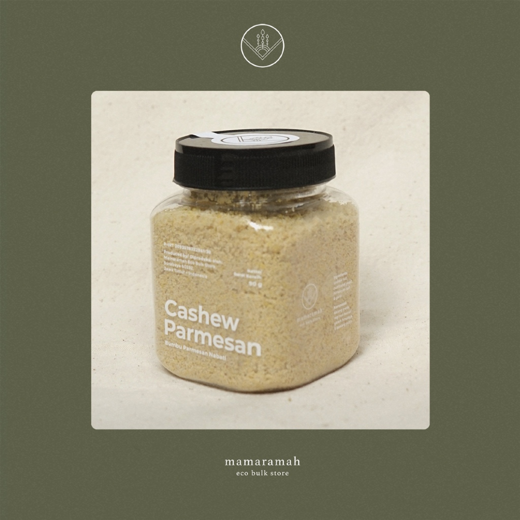 

Vegan Parmesan / Bubuk Parmesan Nabati / Cashew Parmesan - Keju Vegan Bubuk