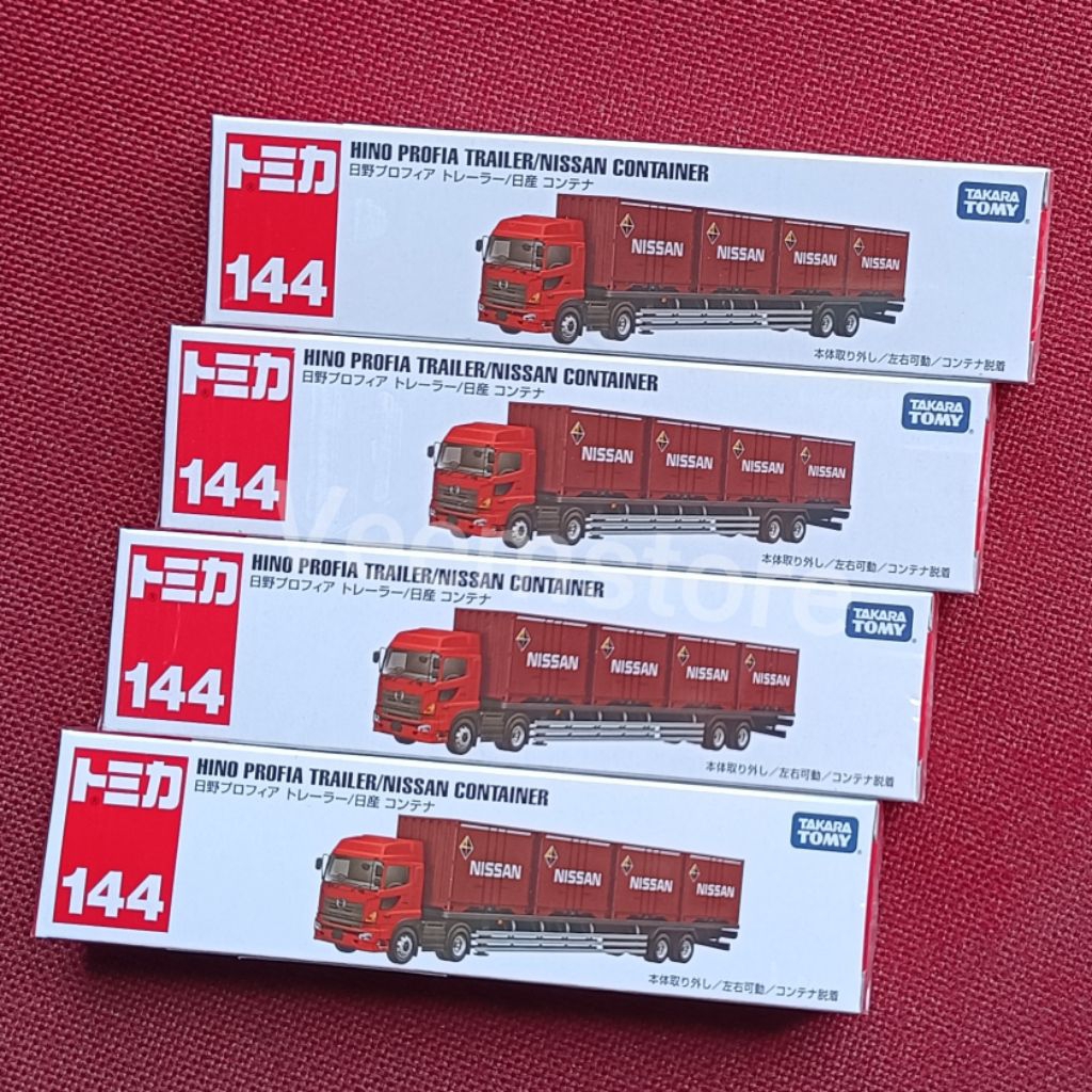 Die Cast Tomica Long 144 Truck Container Hino Profia Trailer Nissan [SEALED]