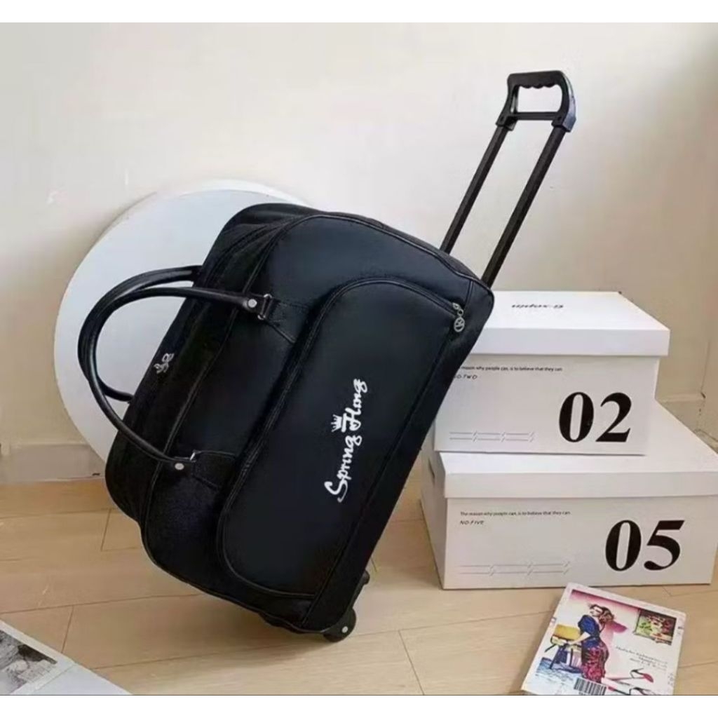 (ACEH-TIMUR)TAS TROLEY PREMIUM ANTI AIR/TAS TRAVEL TROLEY+RODA