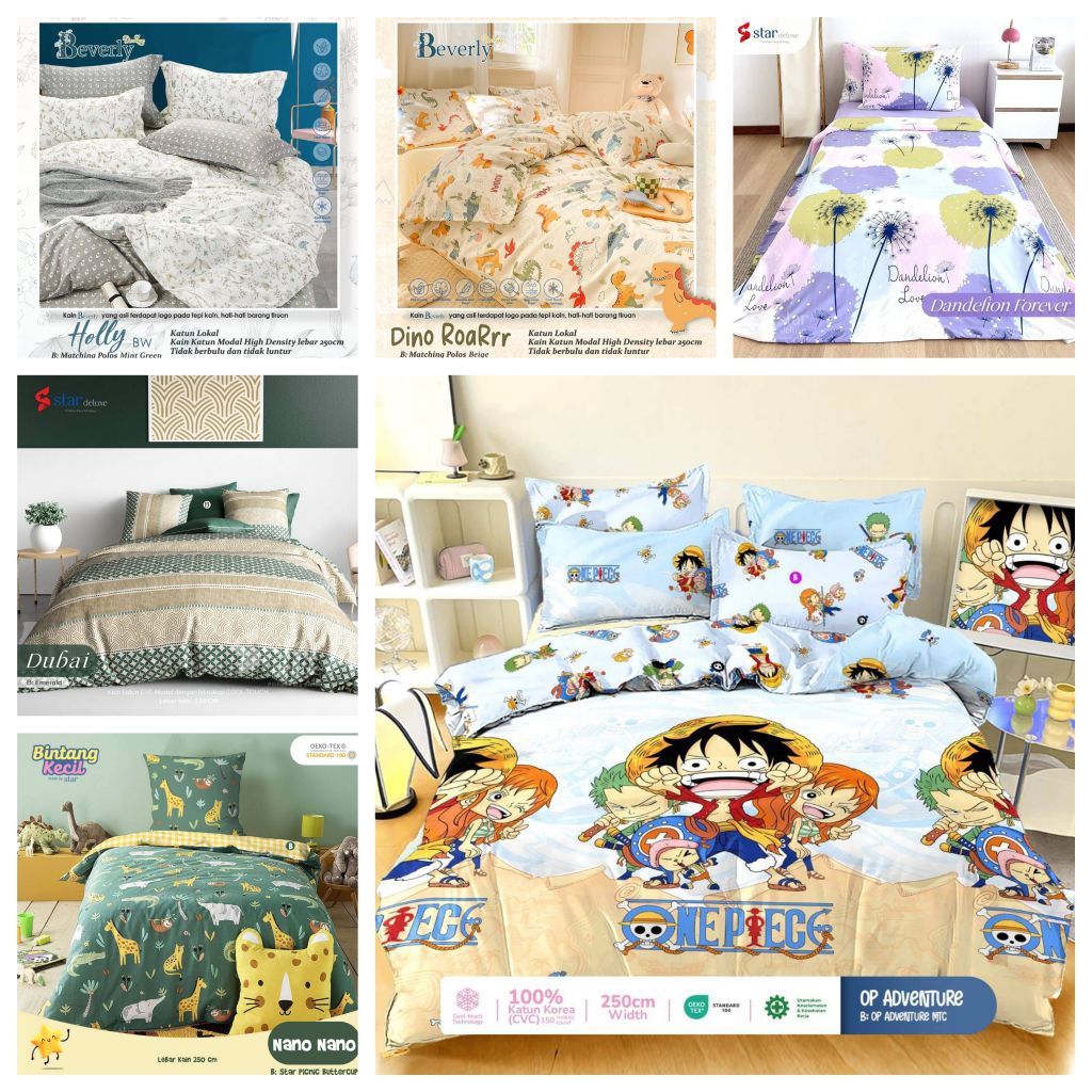 SPREI KATUN LOKAL | UK 90X20 | UK 100X200 | UK 120X200 | UK 160X200 | UK 180X200 | UK 200X200