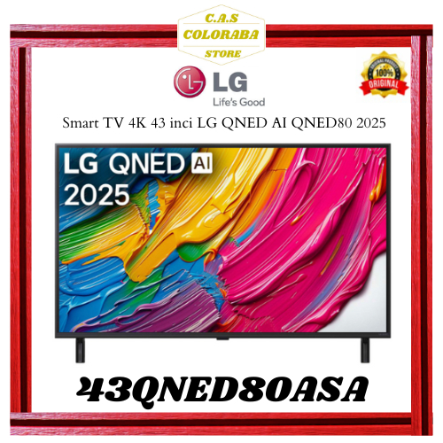 TV LG 43QNED80ASA SMART TV 43 INCH QNED LED 4K UHD 43QNED 43QNED80 SMART TV LG 43 INCH