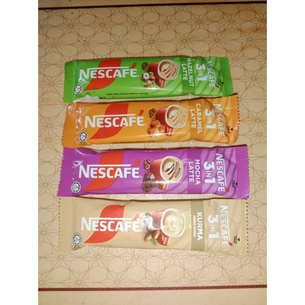 

Nescafe Latte 3 in 1 Caramel / Hazelnut /Mocha ECERAN