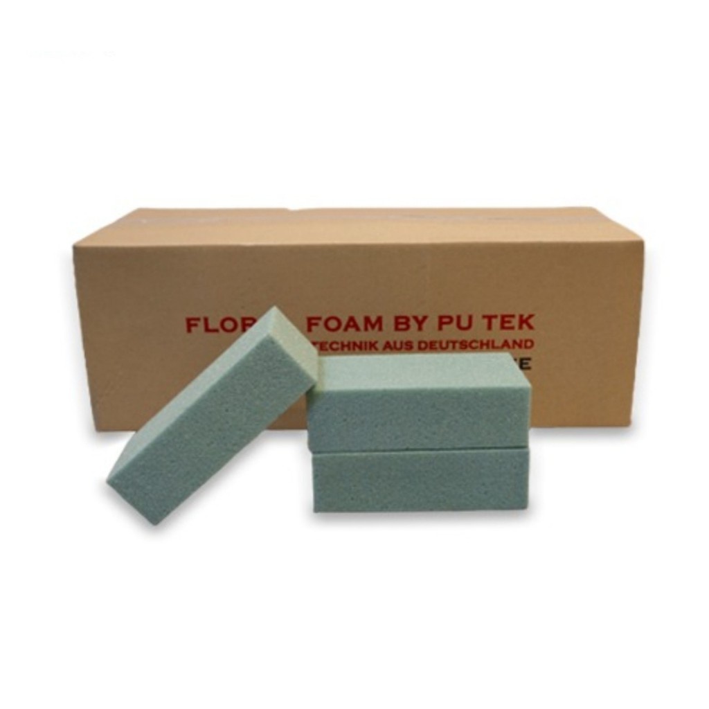 Grosir 1 Dus Oasis isi 24pcs  Floral Foam Busa Kering Gabus Media Tanaman Putek Hijau