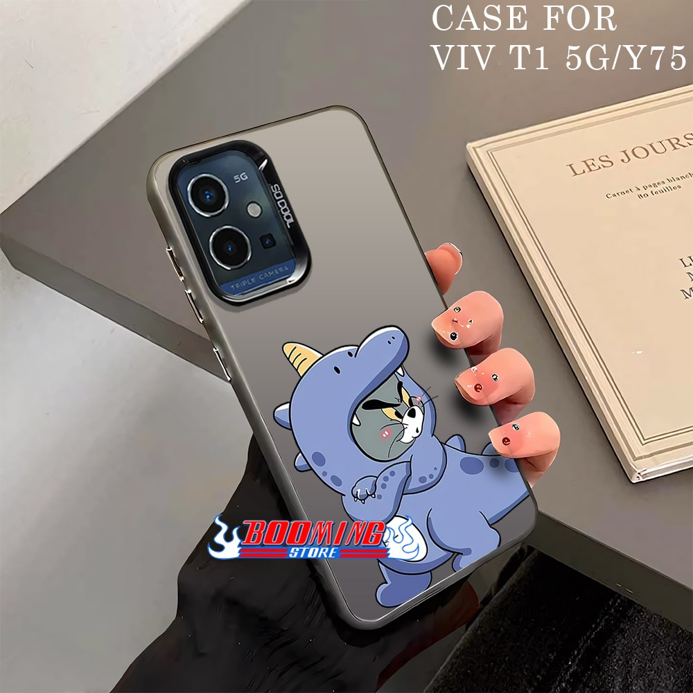 Khusus Case VIVO Y75 5G T1 5G Casing VIVO Premium Matte Hard Casing - Case IMD - Case Hologram Motif