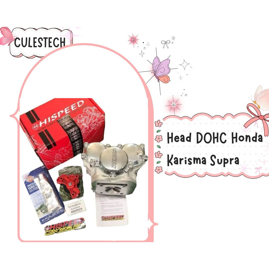 Head DOHC Honda Karisma Supra 125 Kirana 4 Klep KPH KYZ HISPEED Thailand Original