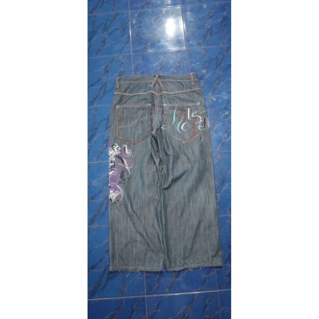 Pelle Pelle Embroidery baggy jeans
