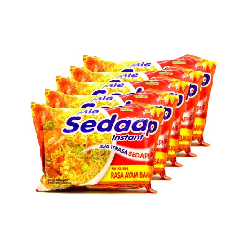 

paket 5pcs mie sedaap kuah dan goreng