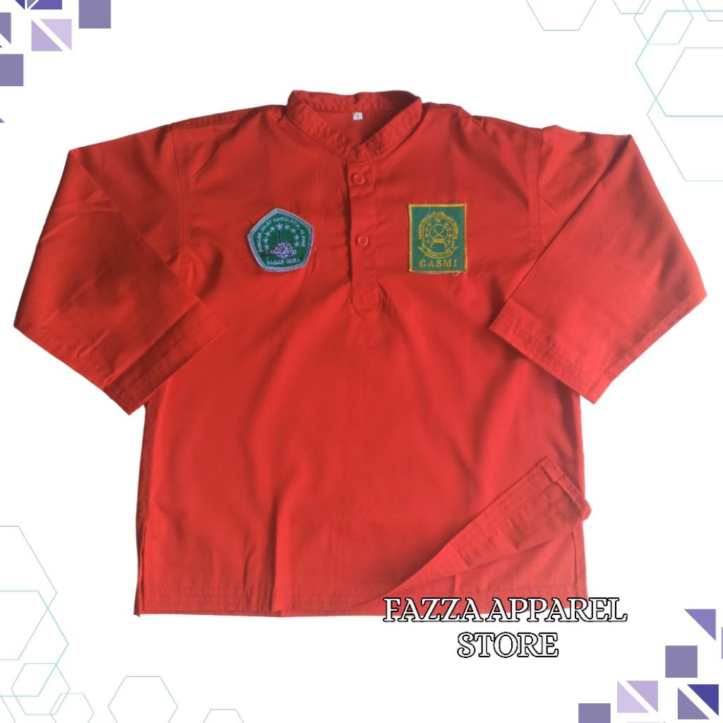 Baju Celana Pencak Silat Merah Gasmi - Seragam Sakral Pencak Silat GASMI