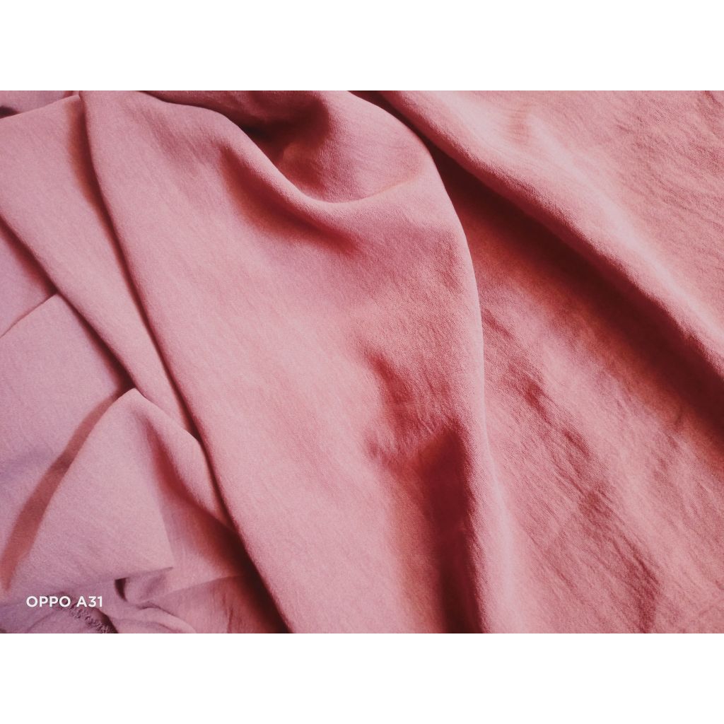 Bahan Kain Crinkle/Crynkle Premium Quality warna milo