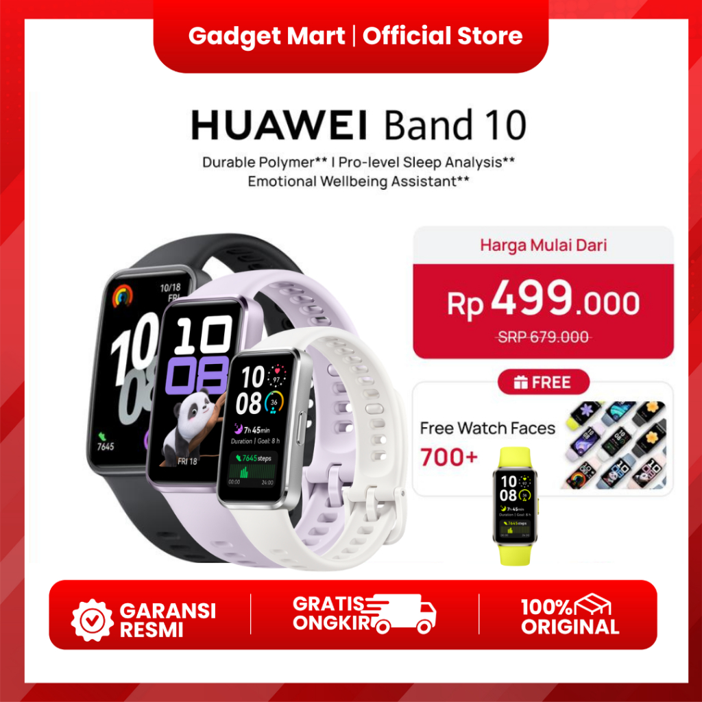 HUAWEI Band 10 - Jam Gelang Tangan Pintar