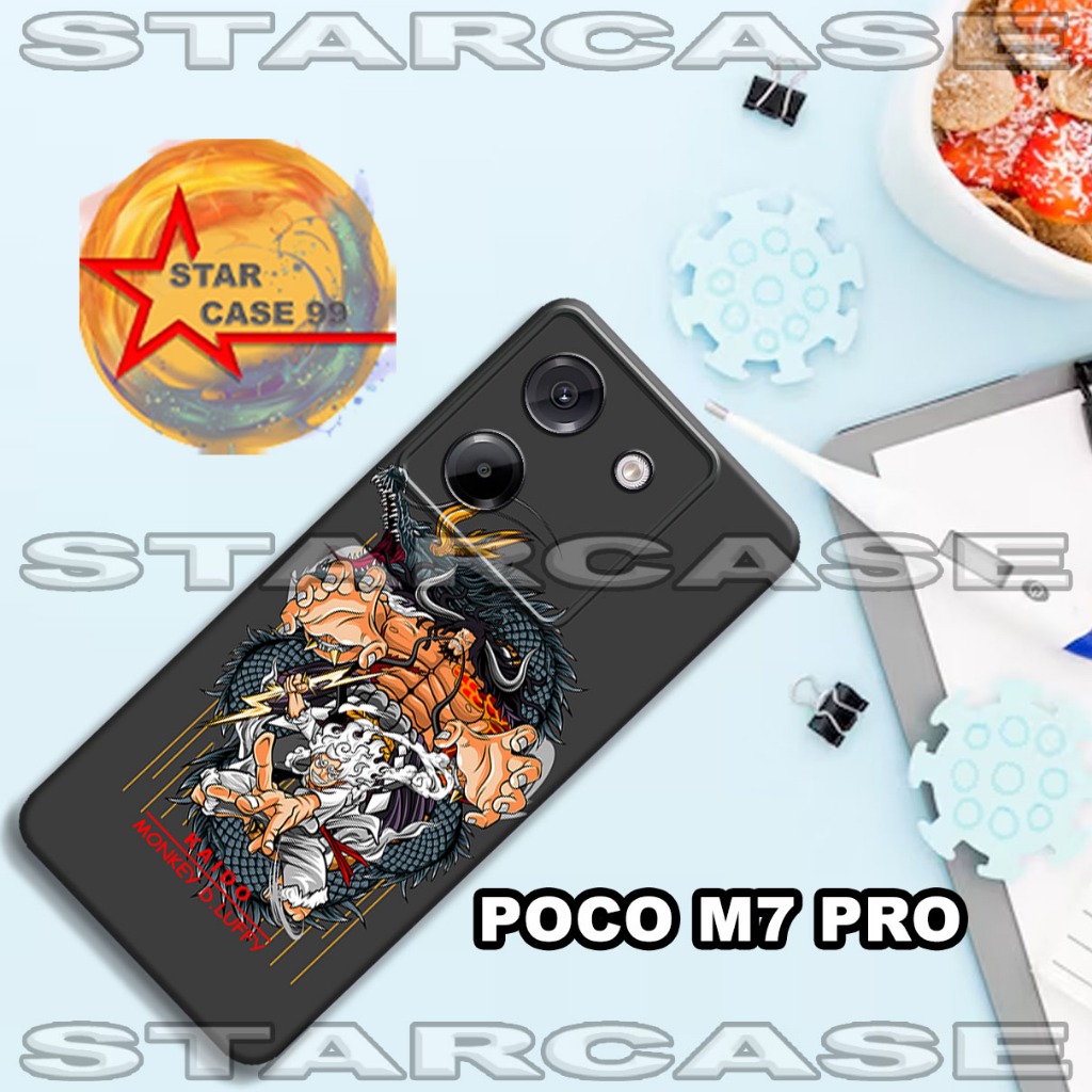 Softcase poco m7 pro/S33/Motif anime/case poco m7 pro /casing poco m7 pro/silikon