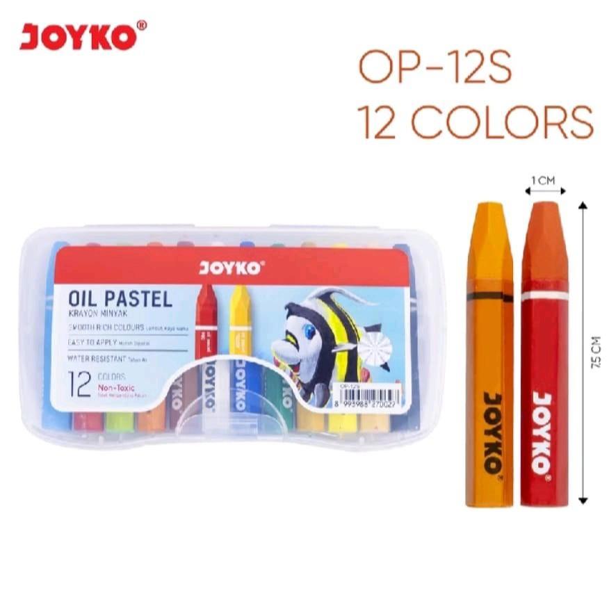

Oil Pastel Joyko OP-12S isi 12 Warna / Krayon Minyak / Crayon Stationery