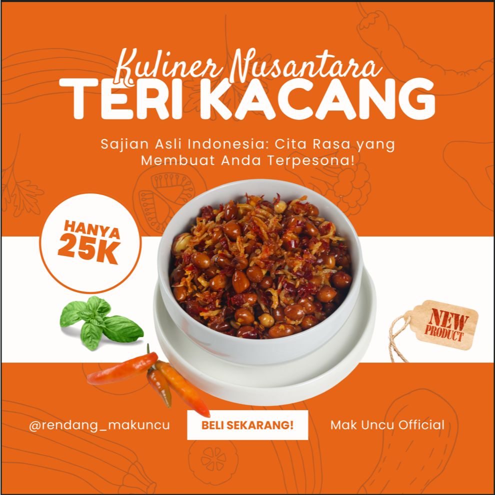

Teri Kacang 250 gram Mak Uncu