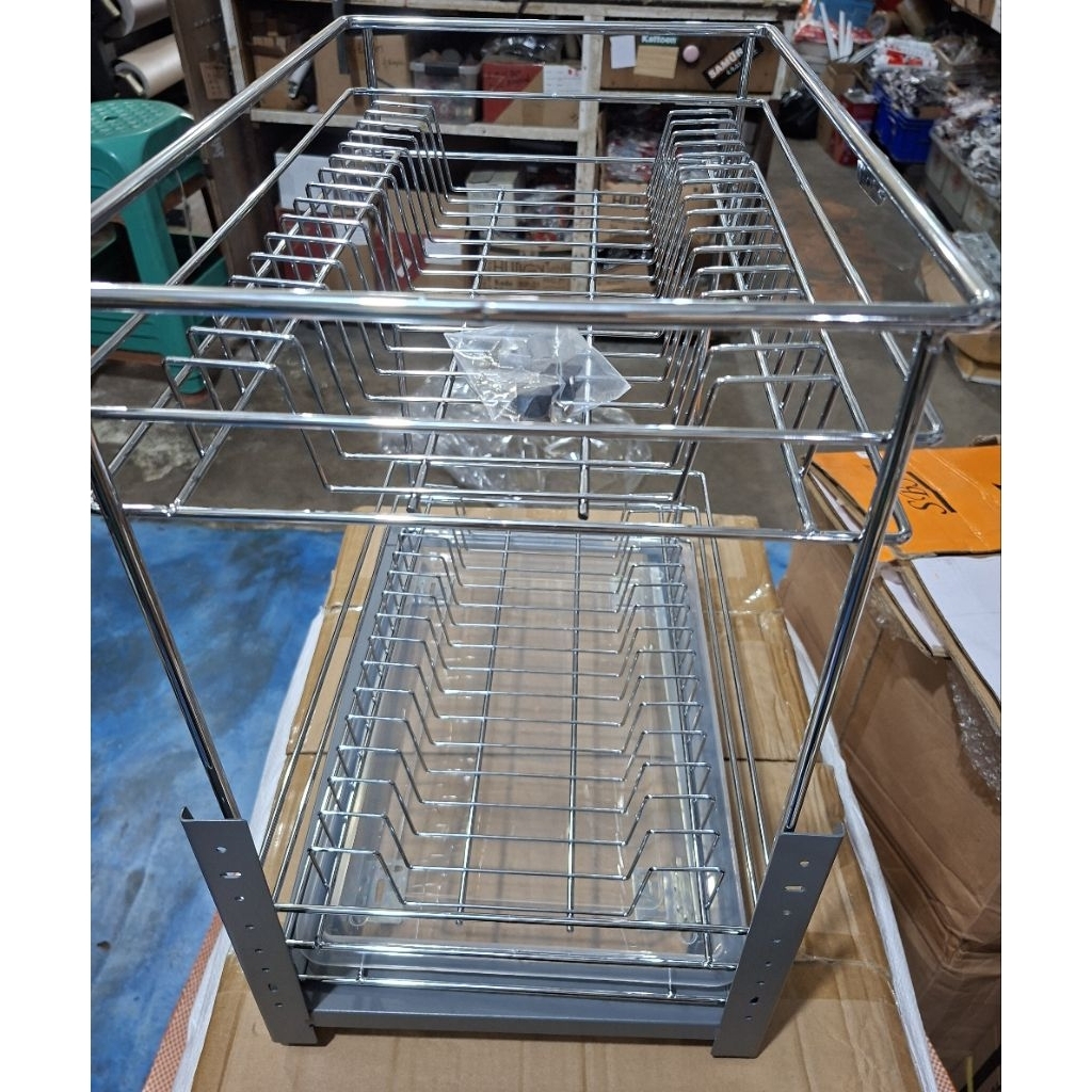 Rak piring TWIN TMB 23556 DR / rak piring 2susun / rak piring untuk kitchen set laci bawah