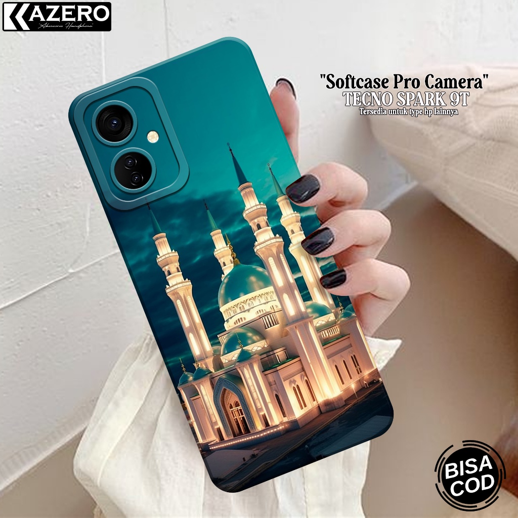 Silikon HP Tecno Spark 9T - Fashion Case Masjid - Softcase Tecno Spark 9T - Case Tecno Spark 9T - Ke