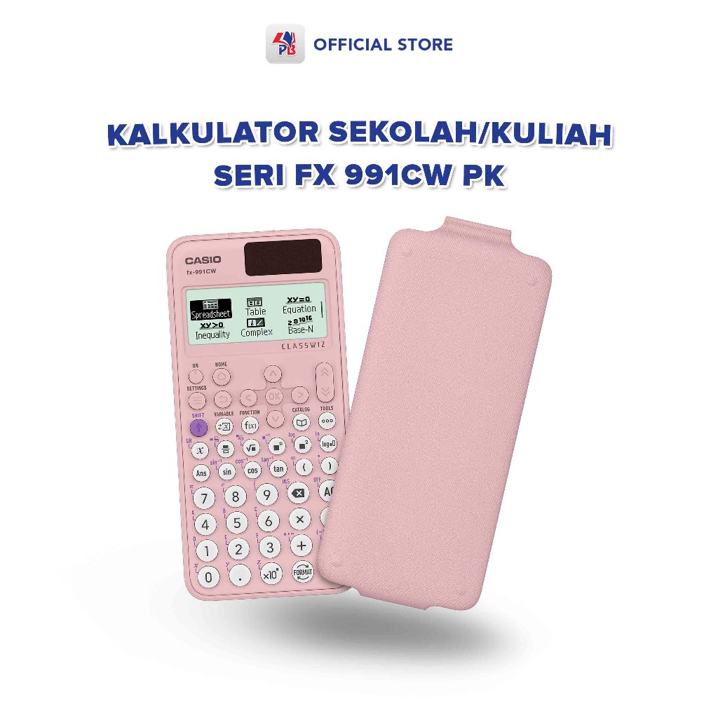 

Kalkulator Casio ClassWiz Model Scientific Calculator FX-991CW-PK / Kalkulator Sekolah / Kuliah Pink / PUSTAKA BARU NON BOOK - PBNB