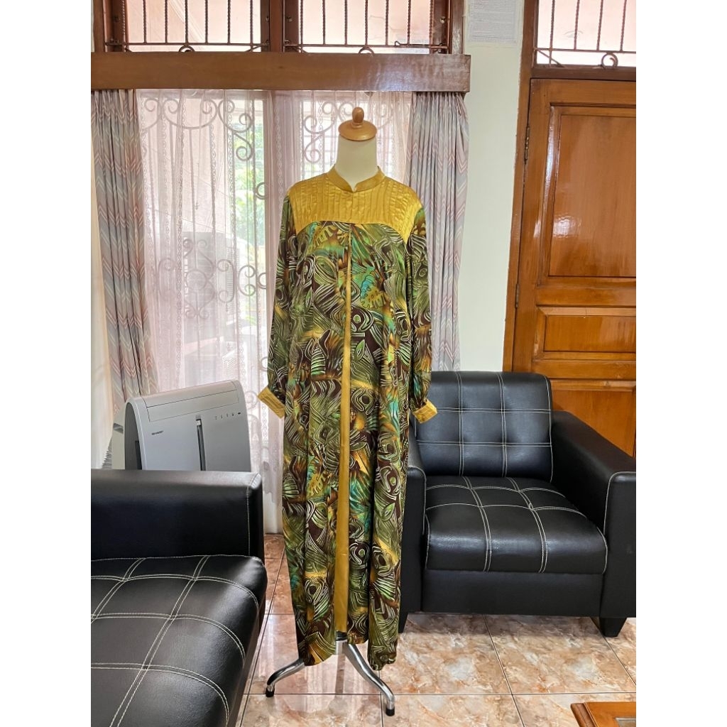 Luna abaya - Abaya wanita premium - Abaya motif bunga-bunga